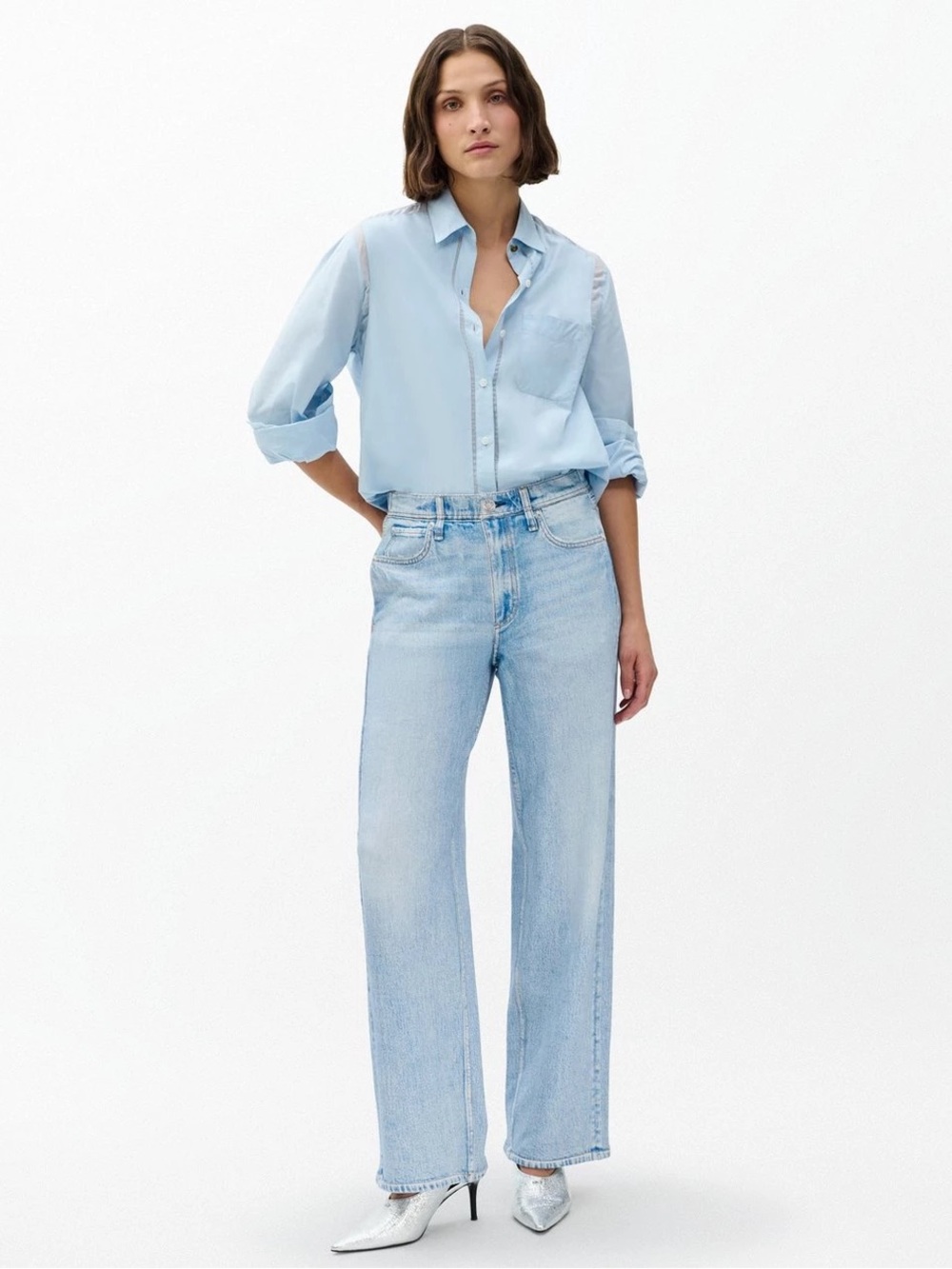 Rag & Bone Miramar Wide Leg Pants, Size Small